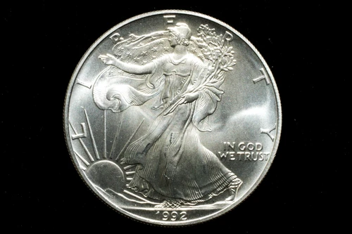 1992 U.S. Mint American Eagle 1 Oz. Silver (.999 Fine) Coin UNC