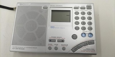 SONY ICF-SW7600GR World Band Radio FM MW LW SW SSB Receiver Tested Good
