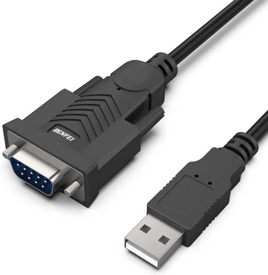 Cavo USB a Seriale, 1,8M Cavo Seriale RS-232 Maschio (9 Pin) DB9, Chipset Prolif