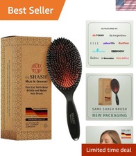 Boar Bristle Hair Brush - Anti-Breakage, Large Size for All Hair Types