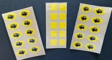 MICHIGAN WOLVERINES MINI HELMET AWARD DECALS - 3M 20MIL - MAIZE MATCH