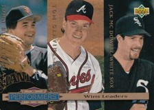 1993 Upper Deck Wins Leaders Tom Glavine #306 Braves