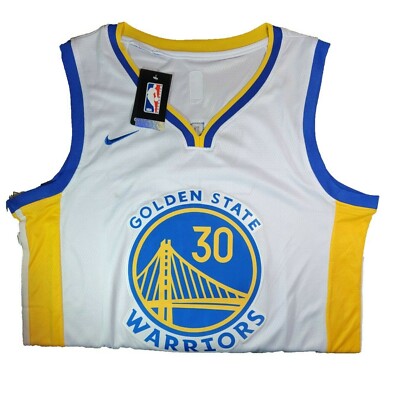 Stephen Curry White Warrior Basketball Jersey Large NEW!