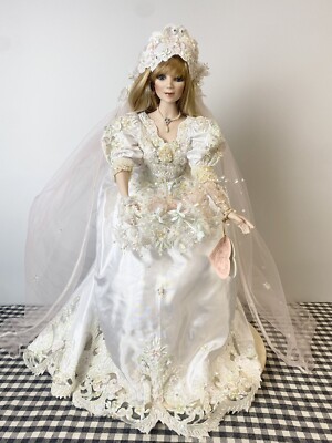 Rare Franklin Mint Maryse Nicole Bride Rachel Porcelain Doll | eBay
