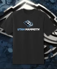 Utah Mammoth TEXT Team logo shirt Adult and Youth Sizes S-6XL Tracking!!
