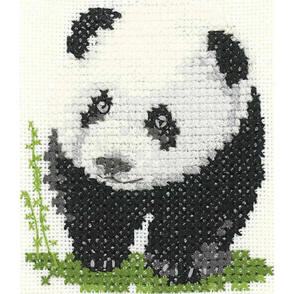 Heritage Kreuzstich Set Aida "Panda", Zählmuster, LFPA1512-A, 6x7cm - Bild 1 von 1