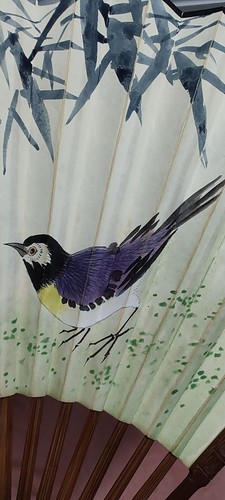 SOLD清代海派画家杨伯润 诗画折扇 Chinese Qing Painter Yang Borun Painting Calligraphy Hand Fan - Picture 7 of 22