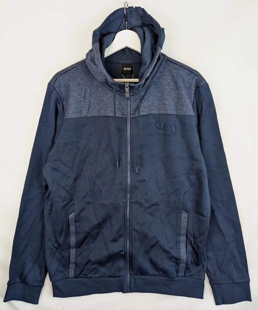Hugo boss saggy hoodie navy outlet
