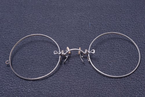 ✅ 1 ANTIQUE PINCH PINCE NEZ READING NOSE GLASSES *UNUSED* SPECTACLES FRAMES ONLY - Picture 3 of 4