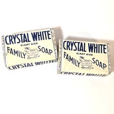 Vintage Crystal White Peet's Family Soap, Colgate-Palmolive, 2 Sealed Giant Size