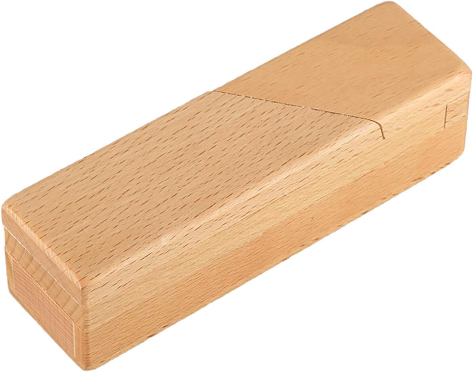 Wooden Brain Teaser Secret Opening Puzzle Box Handmade 3D Brain Teaser