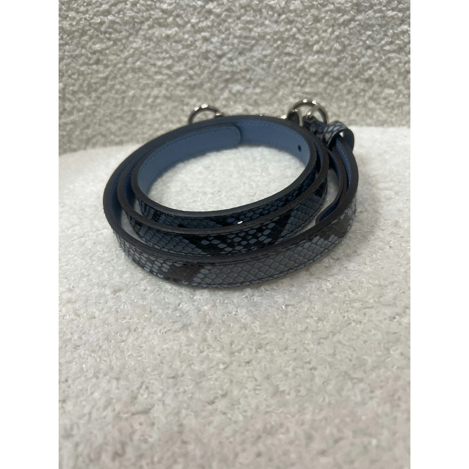 Ceinture serpent bleu Gucci
