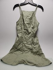 ASOS Washed Green Mini Slip Sundress Size 2 Tall RK26