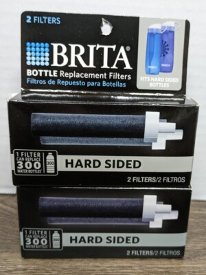 Lot of 2 Brita Replacement Water Bottle Filter 2 Pack Hard Sided Sports Bottles