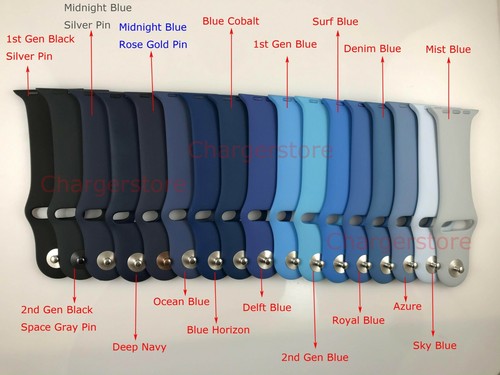 Original Apple watch Series 8 7 6 SE 5 4 3 2 Sport Band 38mm 40mm 41MM Camellia - Picture 12 of 12