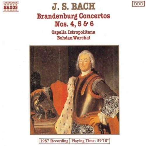 J S Bach Brandenburg Concertos 4, 5 & 6 various CD 1988 Free UK P&P