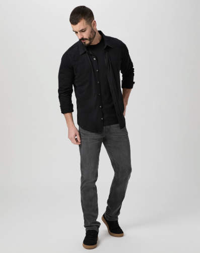 PAIGE 'Federal' Mens Jeans 33/34 Gray Slim Straight Stretch Modern Dark Denim - Picture 9 of 16
