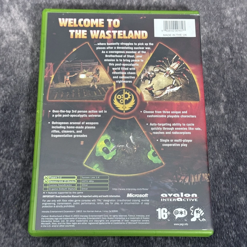 Fallout Brotherhood Of Steel Original Xbox PAL Game - VGC ✔️ w/Manual RPG Rare - Image 3 of 3