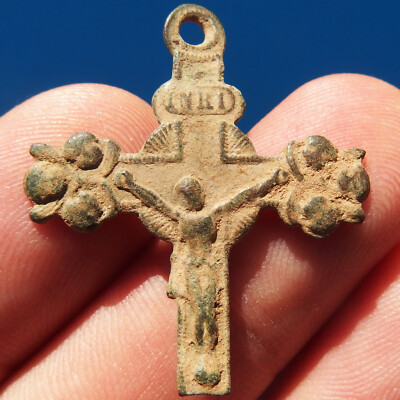 1800's PECTORAL CRUCIFIX CROSS ANTIQUE FRENCH PENDANT FOUND | eBay