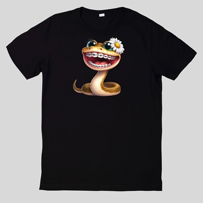 Funny Animals T-Shirt With Braces Cotton Fun Fun Sayings Funny Cartoon
