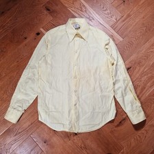 Versace Classic Long Sleeve Shirt Size 15.5 / 39 Yellow Size L Dress Shirt 