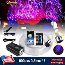 1000pc Car Home Headliner Star Light kit Roof Twinkle Ceiling Lights Fiber Optic
