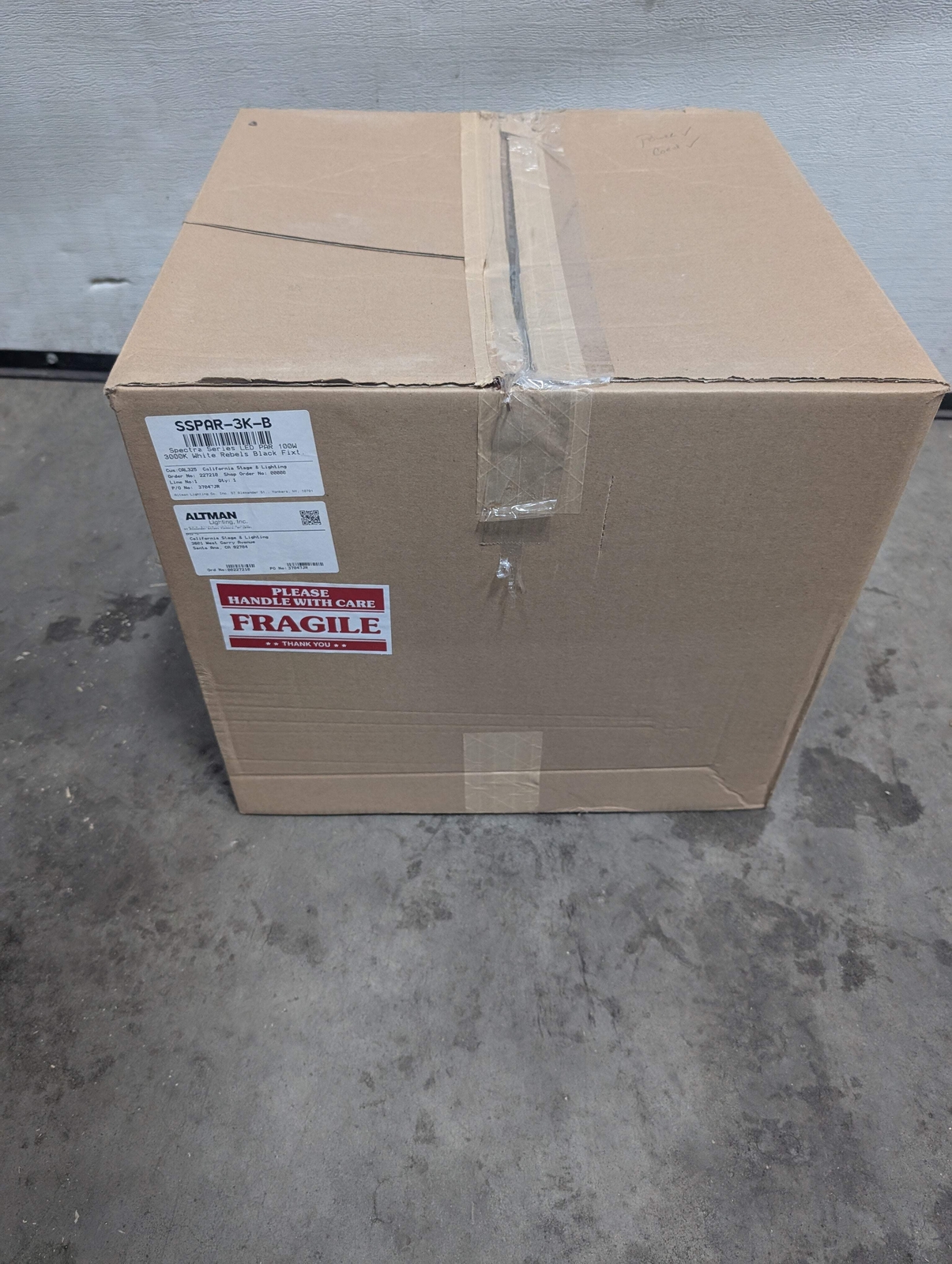 Altman SSPAR-3K-B Spectra LED PAR 100W 3000K White Rebels Black New