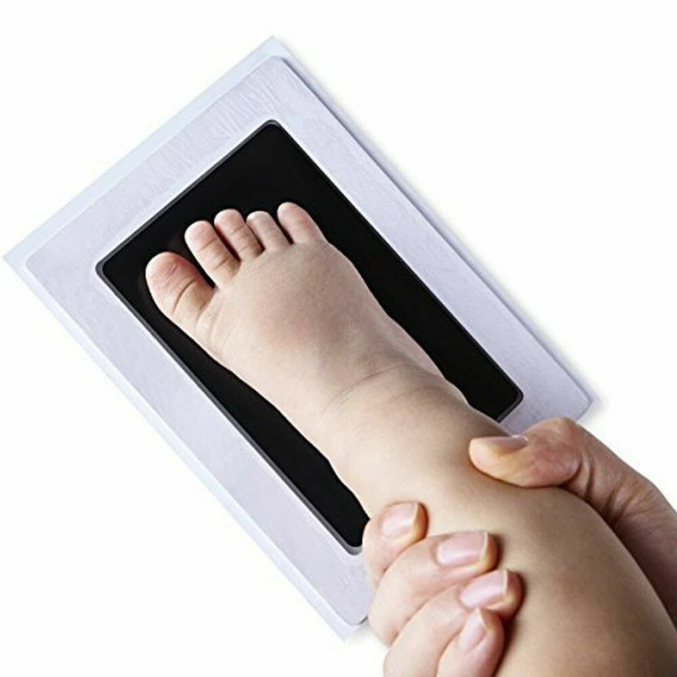 Kit de impresión de manos o patas para pies de bebé/mascota 10 colores almohadilla de tinta segura de gran tamaño SIN DESORDEN Foto 3 de 4