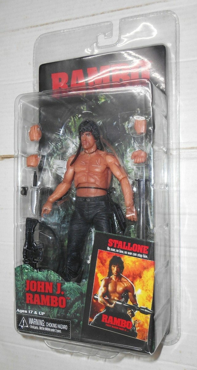 NECA First Blood Part 2 Rambo figure NEW Sylvester Stallone