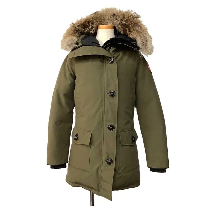 PARKA CANADA GOOSE BRONTE piumino 2603JL verde militare kaki poliestere