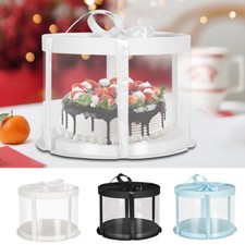 Large Clear PVC Gift Boxes Cake Candy Packaging Transparent Box Wedding Favors