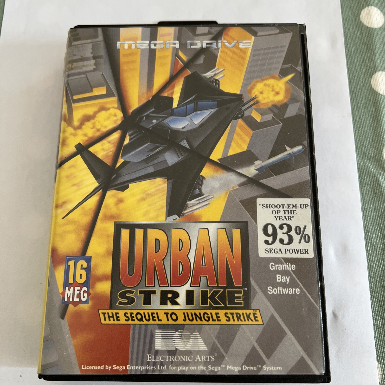 SEGA MEGADRIVE - URBAN STRIKE   COMPLETE PAL UK BOXED GAME
