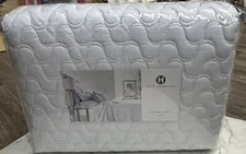 Hotel Collection Lagoon Full/Queen Quilted Coverlet Sea Blue  Full/Queen