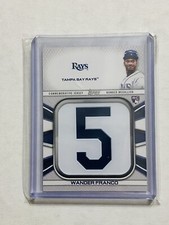 Wander Franco RC 2022 Topps Series 1 Player Jersey Number Medallion #5 PATCH SP