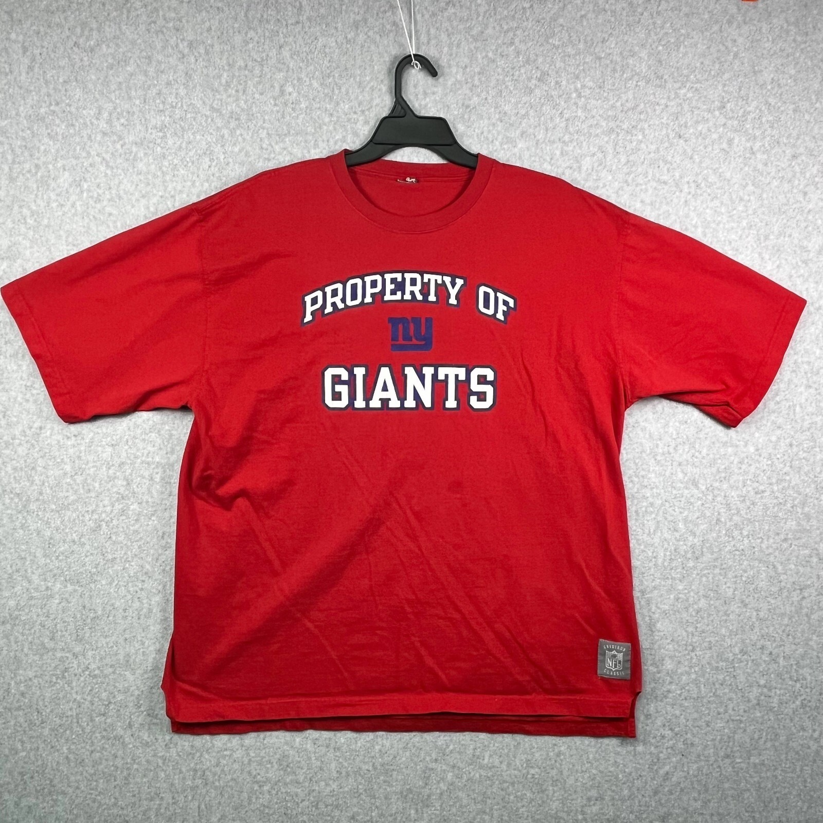 NY Giants Men’s XL Red NFL T-Shirt Short Sleeve Crew Neck Football Graphic Tee