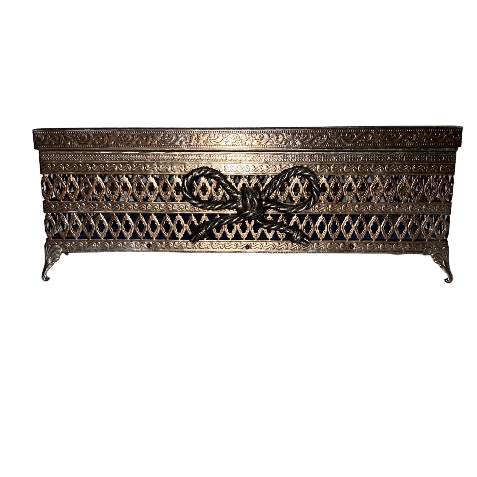 Vintage Decorative Metal Tissue Box Holder eBay