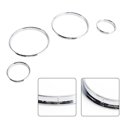 Instrumente Tacho Ringe Blenden Tachochromringe Silber für BMW E38 E39 E53 X5