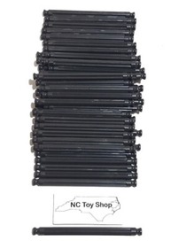 100 NEW K'NEX Dark Gray Rods Rare 3-7/16" (Yellow Size) Standard Parts 86mm KNEX
