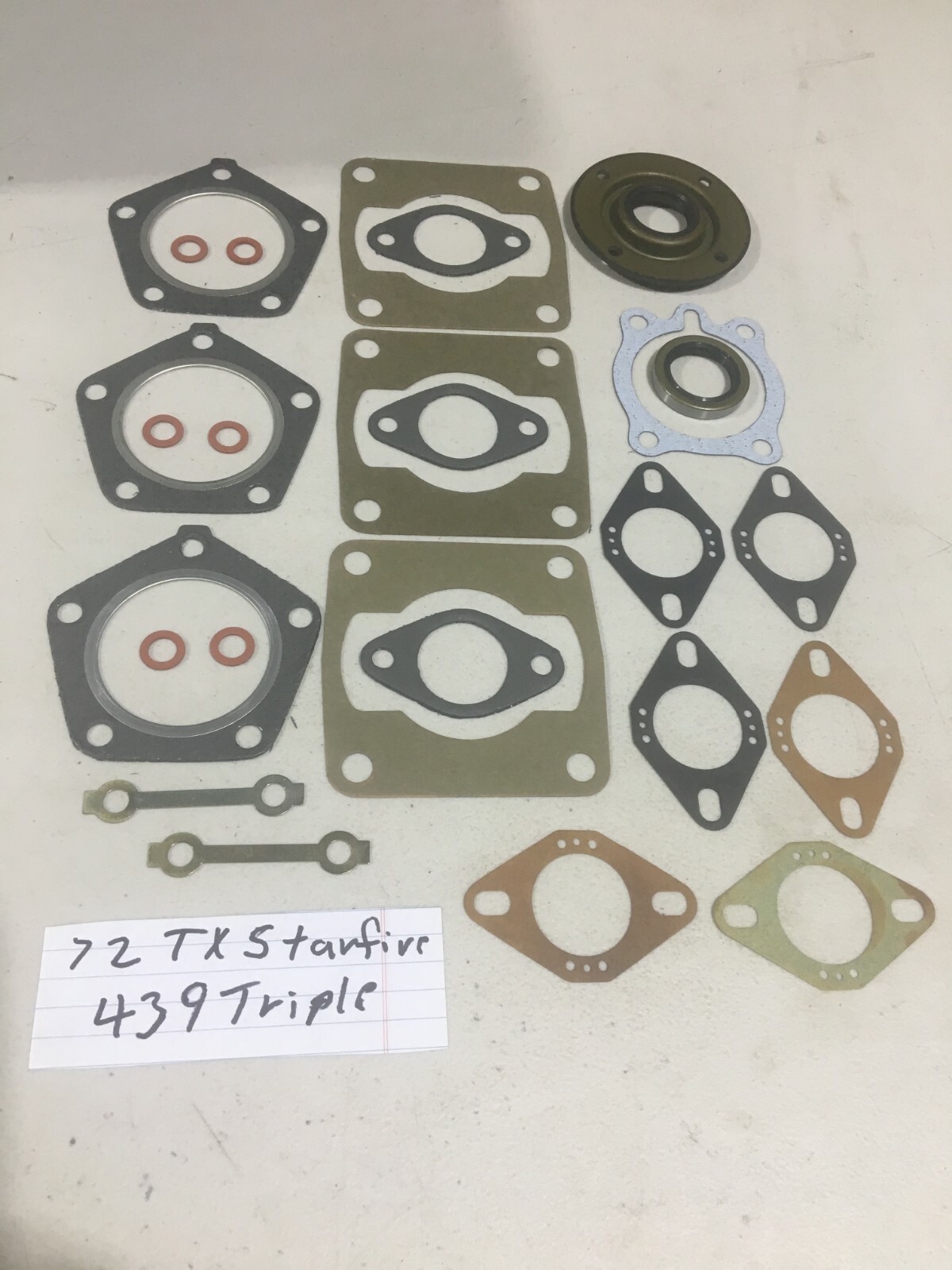 NOS New Vintage Brutanza 502 Brut Gasket Piston Set 1972 1973 74 439