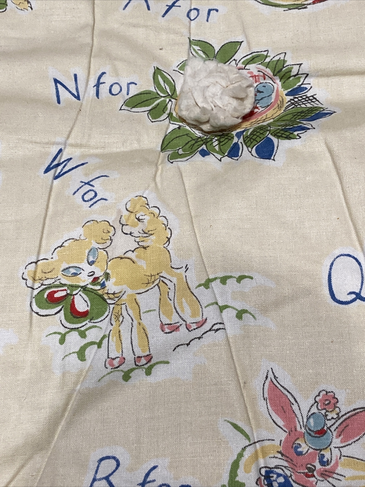 Vintage Character Print Mattress Circa 1950s, VGC 4