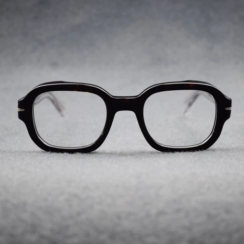 Acetat Dicke Vintage Brillenfassung Handgefertigt Eckig Herren Brille Brillengestell Unisex - Bild 32 von 42