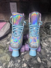 Roller Derby Roller Skates Youth 3-6/ With Helmet And Bag