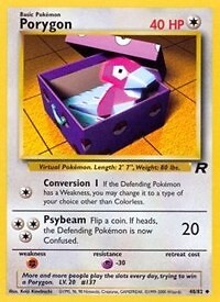 Pokemon  Porygon (48/83) Team Rocket LP