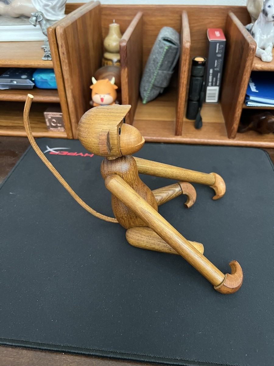 1950's-60's teak Zoo-Line Articulated Jointed Wooden Monkey