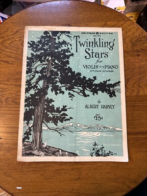 Vintage Sheet Music 1924 Twinkling Stars by Albert Harvey - Fred Heltman Co.