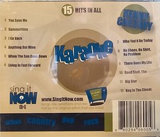 KENNY CHESNEY COUNTRY SING IT NOW KARAOKE CDG