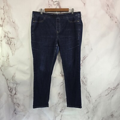 Parasuco Jeans Womens 14 Jegging Denim Jean High Rise Crop Ankle Skinny Pull On
