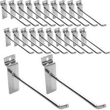 30Pack Slatwall Hooks, 4”& 6” Heavy Duty Panel Display Hooks, Commercial Grade 