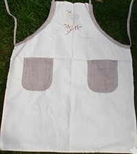 Lovely Quality Aprons, Geneva, 24" x 31", Polyester Reduced To Clear