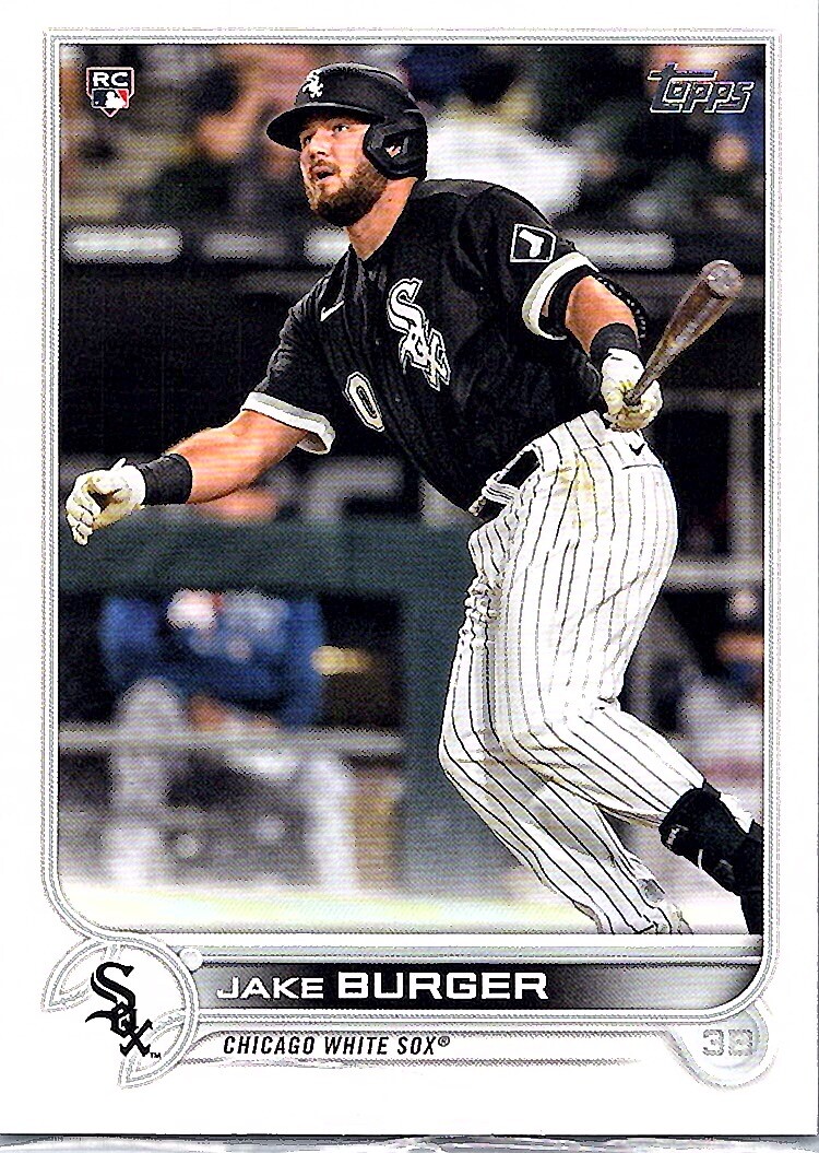 Jake Burger 2022 Topps RC #186 Chicago White Sox 3Row 4A (1)